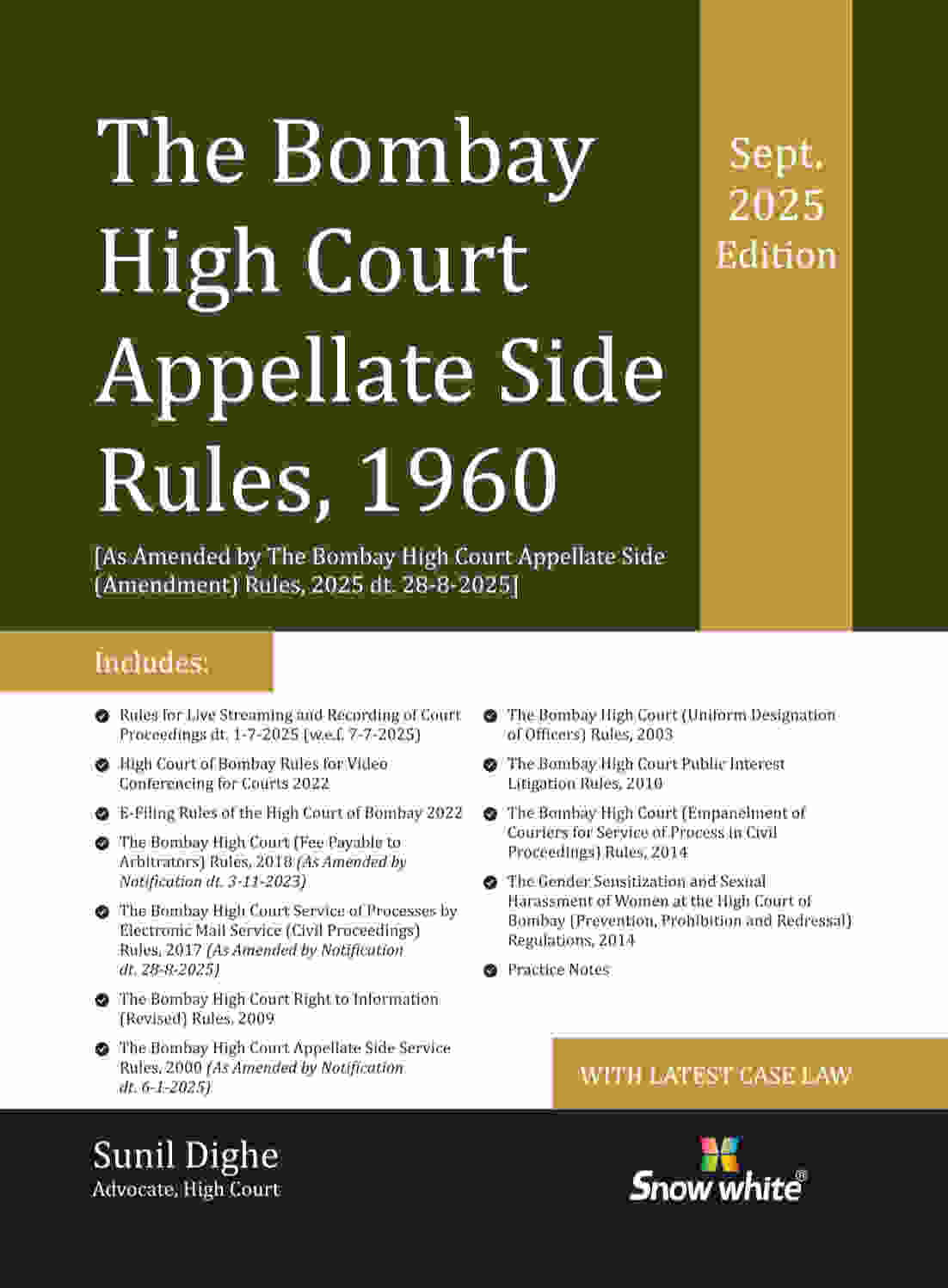 THE BOMBAY HIGH COURT APPELLATE SIDE RULES, 1960